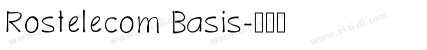 Rostelecom Basis字体转换